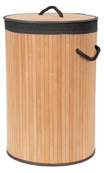 Bambusova košara za rublje u prirodnoj boji 70 l Bamboo – Compactor