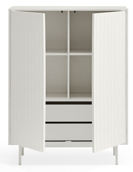 Bijela visoka komoda 97x130 cm Sierra - Teulat