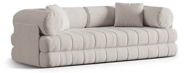 Bež sklopiva sofa od bouclé tkanine 206 cm Kemi – Cosmopolitan Design