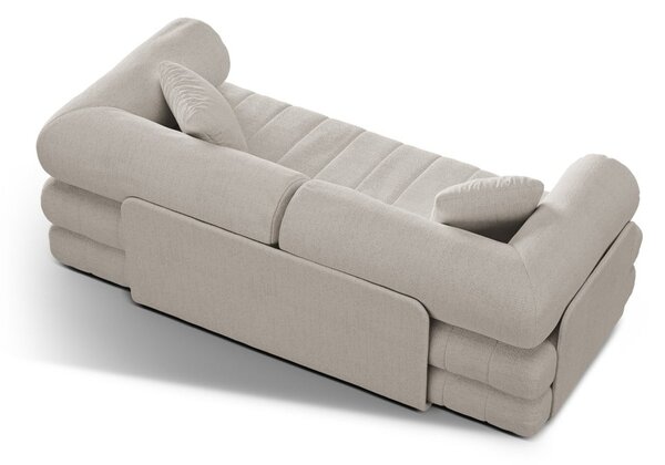 Bež sklopiva sofa od bouclé tkanine 206 cm Kemi – Cosmopolitan Design