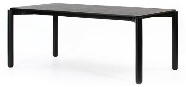 Crni blagovaonski stol Teulat Atlas, 180 x 100 cm