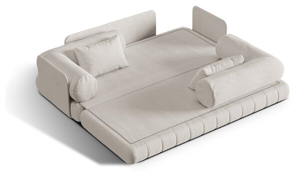 Bež sklopiva sofa od bouclé tkanine 206 cm Kemi – Cosmopolitan Design