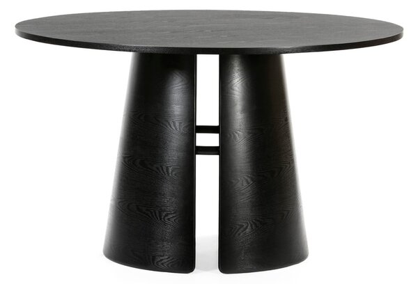 Crni okrugli blagovaonski stol Teulat Cep, ø 137 cm