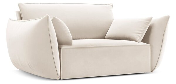 Bež baršunasti fotelja Vanda – Mazzini Sofas