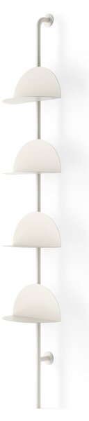 Mat bijeli metalni modularni sustav polica 27x203,5x35 cm Solis – Umbra