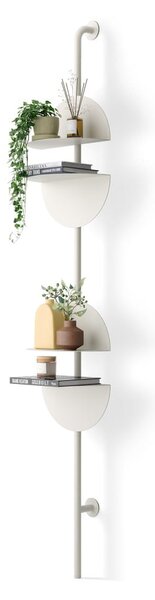 Mat bijeli metalni modularni sustav polica 27x203,5x35 cm Solis – Umbra