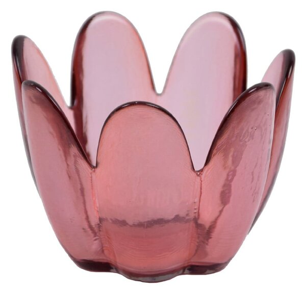 Ružičasta zdjela od recikliranog stakla Ego Dekor Brotes