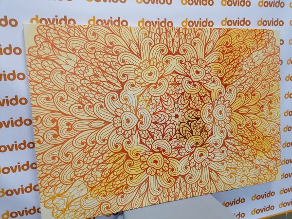Slika zlatna etnička Mandala