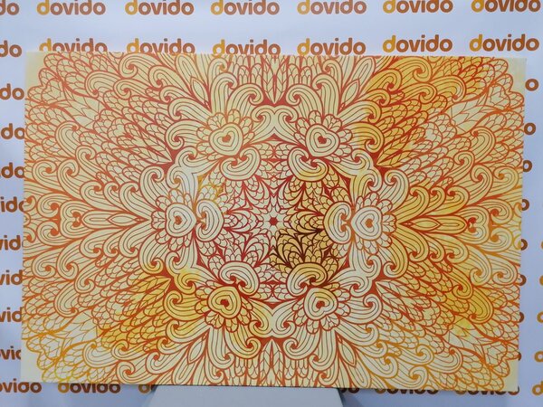 Slika zlatna etnička Mandala