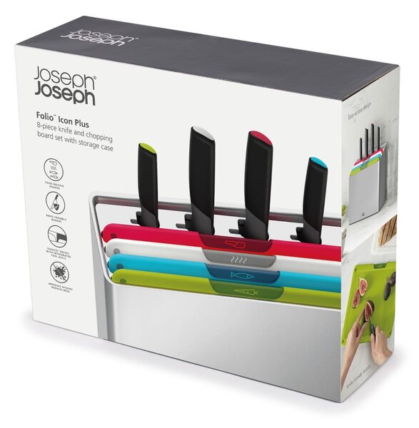 Set noževa za rezanje i držač 10x32 cm Folio Icon Plus – Joseph Joseph