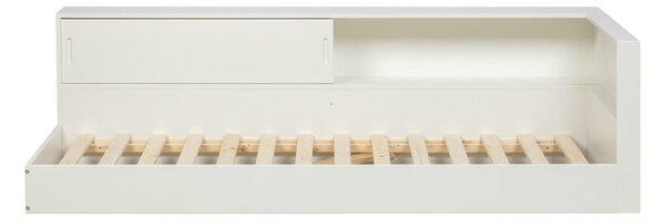Bijeli krevet od borovog drveta WOOOD Connect, 90 x 200 cm