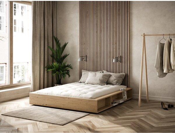 Bračni krevet od borovine s podnicom 140x200 cm Ziggy – Karup Design