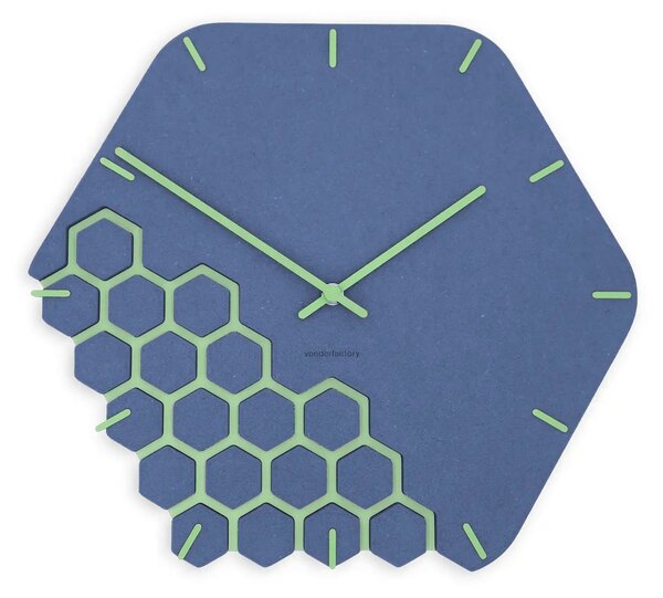 Zidni sat Luxhora Fragmenta Dark Blue 11 boja kazaljki