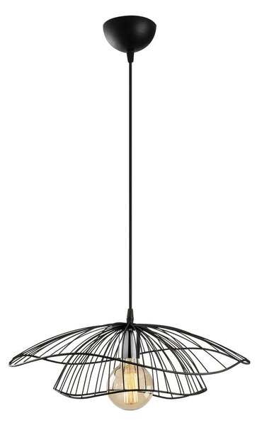 Crna viseća svjetiljka s metalnim sjenilom ø 50 cm Farac – Opviq lights