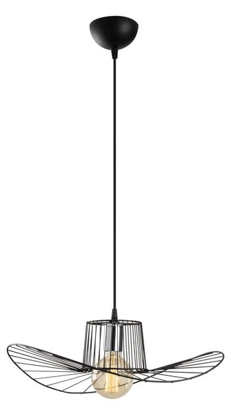 Crna viseća svjetiljka s metalnim sjenilom ø 50 cm Tel – Opviq lights