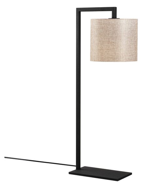 Crno-bež stolna svjetiljka Opviq lights Profil