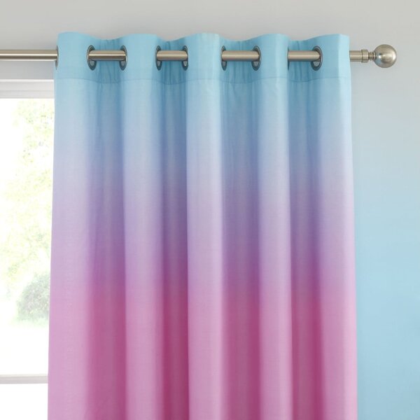 Ružičaste/ljubičaste dječje zavjese u setu 2 kom 168x183 cm Ombre Rainbow Clouds – Catherine Lansfield