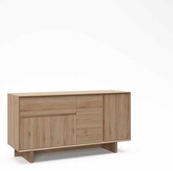 Komoda u dekoru hrasta u prirodnoj boji 146x76x45 cm Carpi – Marckeric