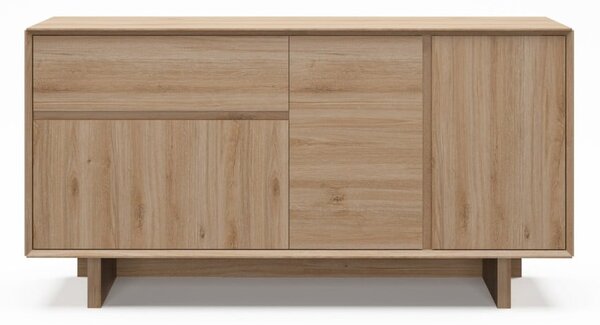 Komoda u dekoru hrasta u prirodnoj boji 146x76x45 cm Carpi – Marckeric