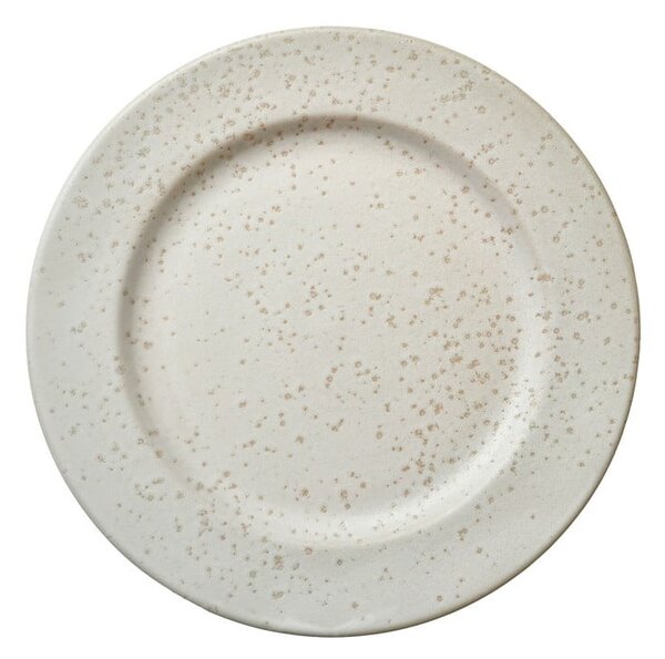 Krem desertni tanjur od kamenine Bitz Basics Matte Cream, ⌀ 22 cm