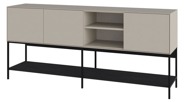 Crna/krem komoda 180x80x40 cm Amira – Marckeric
