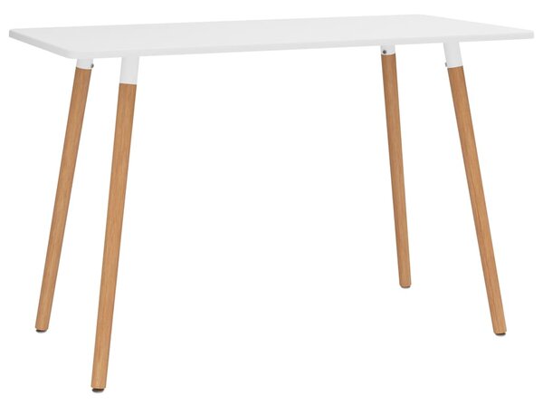 VidaXL Blagovaonski stol bijeli 120 x 60 x 75 cm metalni