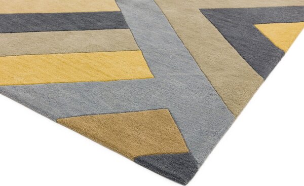 Sivo-žuti tepih Asiatic Carpets Big Zig, 160 x 230 cm