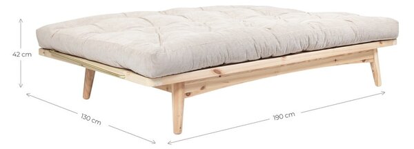 Kauč na rasklapanje Karup Design Folk Clear/Wheat Beige