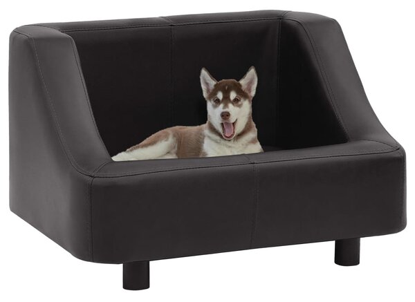 VidaXL Sofa za pse crna 67 x 52 x 40 cm od umjetne kože