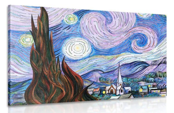 Slika reprodukcija Zvjezdana noć - Vincent van Gogh