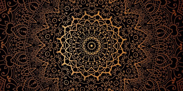 Slika vintage Mandala u indijskom stilu