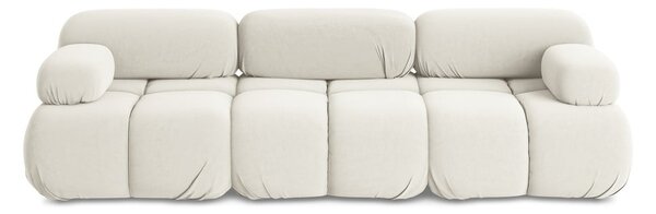 Bijela baršunasti sofa 285 cm Lokua – Makamii