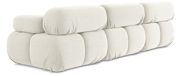 Bijela baršunasti sofa 285 cm Lokua – Makamii