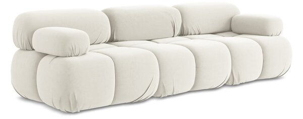 Bijela baršunasti sofa 285 cm Lokua – Makamii