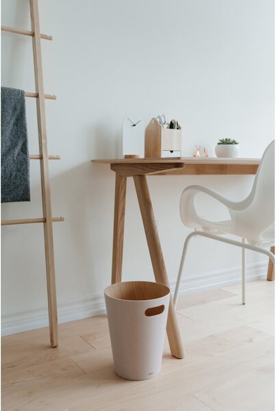 Kanta za smeće za ured u prirodnoj boji 7,5 l Woodrow – Umbra