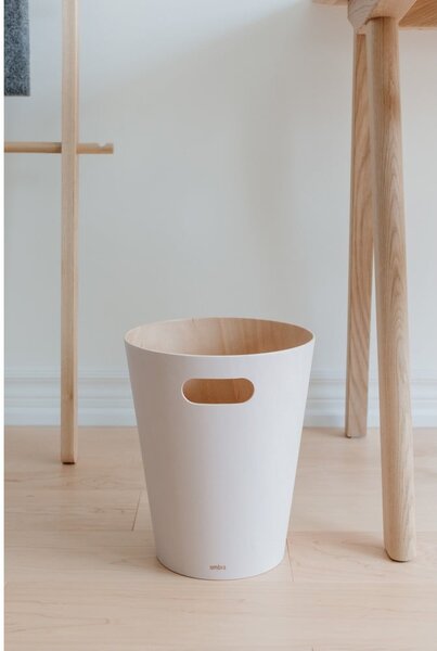 Bež kanta za smeće za ured 7,5 l Woodrow – Umbra