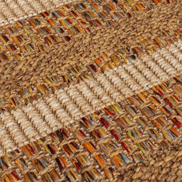 Vanjski tepih u prirodnoj boji 160x230 cm Layla Border – Flair Rugs