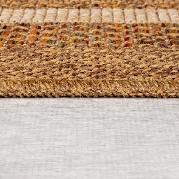 Vanjski tepih u prirodnoj boji 160x230 cm Layla Border – Flair Rugs