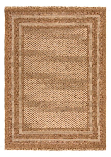 Vanjski tepih u prirodnoj boji 160x230 cm Layla Border – Flair Rugs