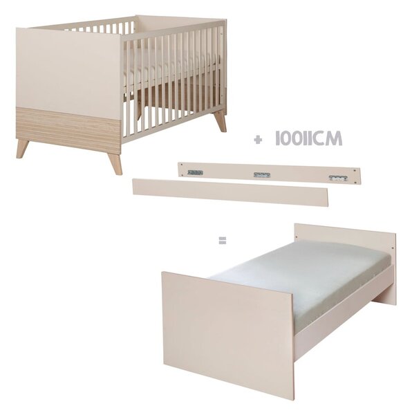 Bež dječji krevet s podesivom visinom 70x140 cm Sidney – Roba