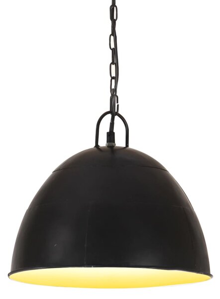 VidaXL Industrijska viseća svjetiljka 25 W crna okrugla 31 cm E27