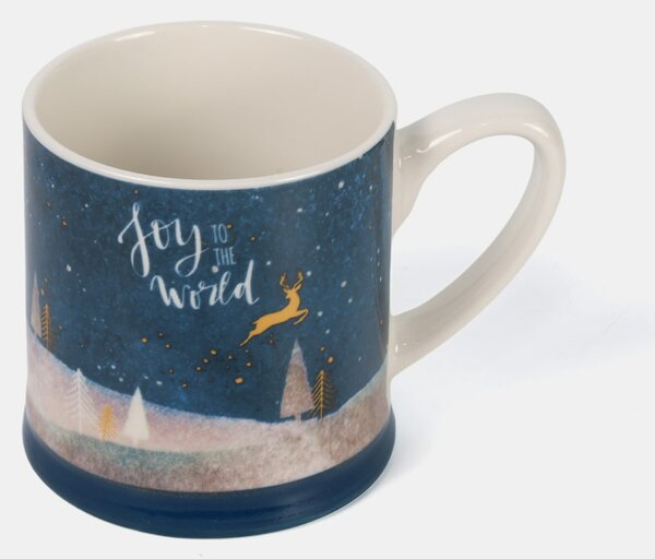 Sinsay - Keramička božićna šalica s natpisom „Joy to the World“