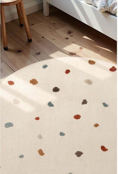 Krem dječji tepih ø160 cm Funny Dots – Hanse Home