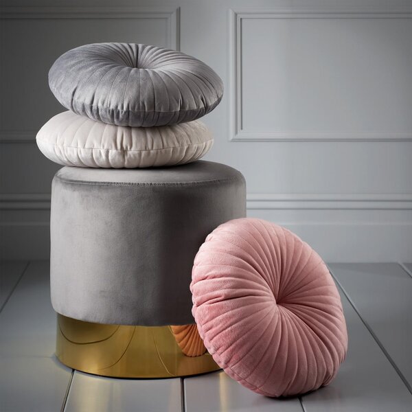 Ukrasni jastuk od samta ø 40 cm Round Soft Touch – Catherine Lansfield
