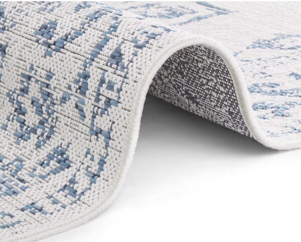 Plavo-krem vanjski tepih NORTHRUGS Tilos, 120 x 170 cm