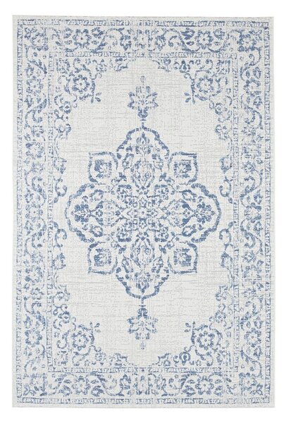 Plavo-krem vanjski tepih NORTHRUGS Tilos, 200 x 290 cm