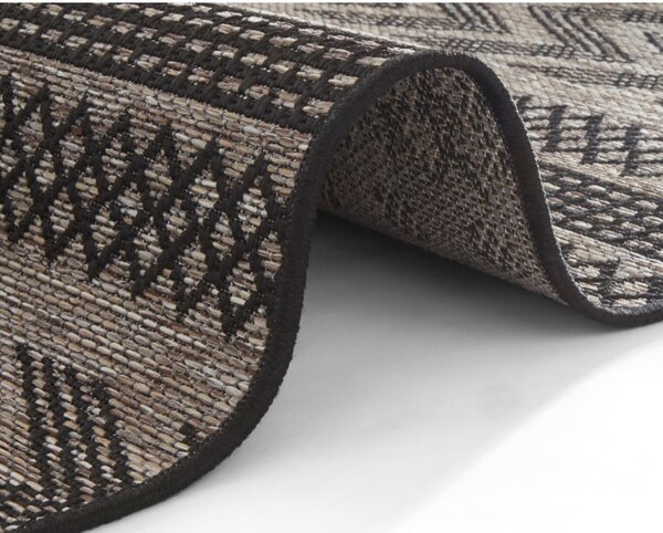 Crno-bež vanjski tepih NORTHRUGS Sidon, 200 x 290 cm