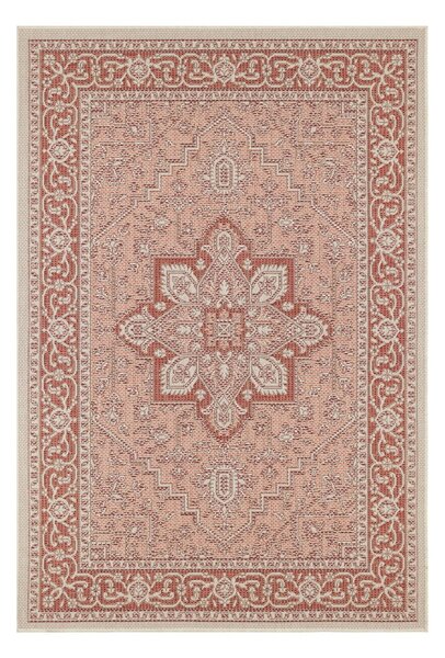 Crveno-bež vanjski tepih NORTHRUGS Anjara, 140 x 200 cm