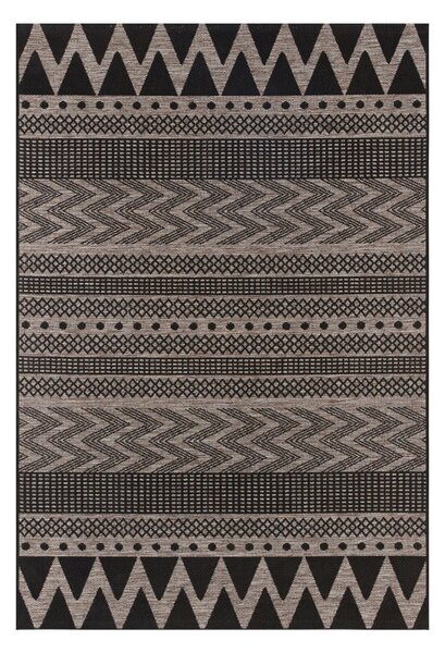 Black Friday - Crno-bež vanjski tepih NORTHRUGS Sidon, 70 x 140 cm