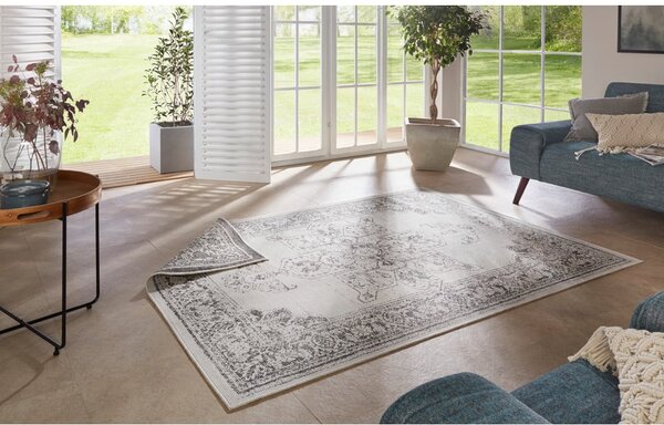 Sivo-krem vanjski tepih NORTHRUGS Borbon, 80 x 150 cm